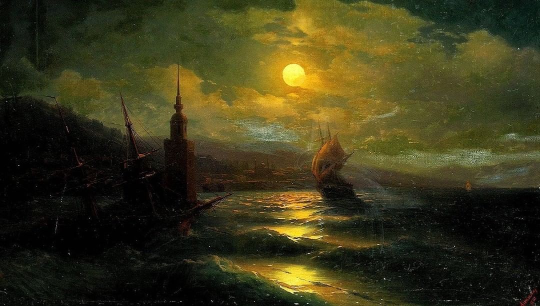 Moonlight in Istanbul, 19th Century 
İstanbul'da Ayışığı, 19. Yüzyıl

          ...