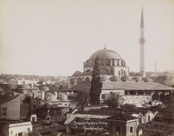 7081 - Rüstem Paşa Camii Sébah ve Joaillier Fotoğrafı | Eski İstanbul Foto...