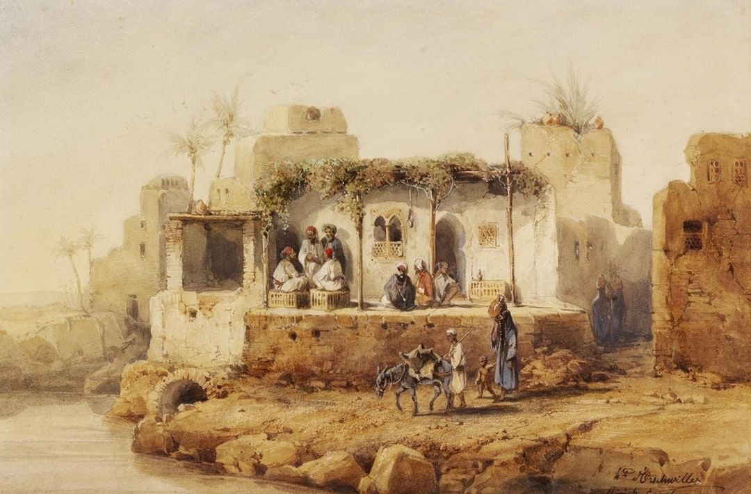 A Coffee House in Minya, Egypt, 1845
Minye'de Bir Kahve, Mısır, 1845

          ...