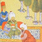 Ali Kuşçu Fatih Sultan Mehmed'e Kitabını Sunuyor