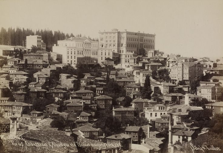 Alman Elçiliği ve Çevresi / Sébah ve Joaillier Fotoğrafı / 1880'ler | ...