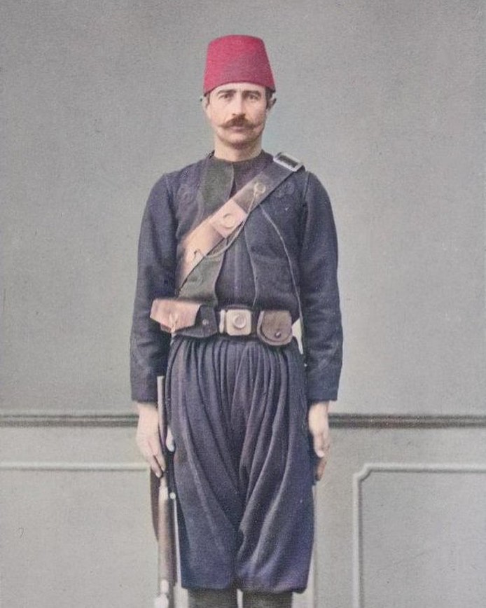 An Ottoman Soldier, 1870s
Bir Osmanlı Askeri, 1870'ler.
.
Love history? Become o...