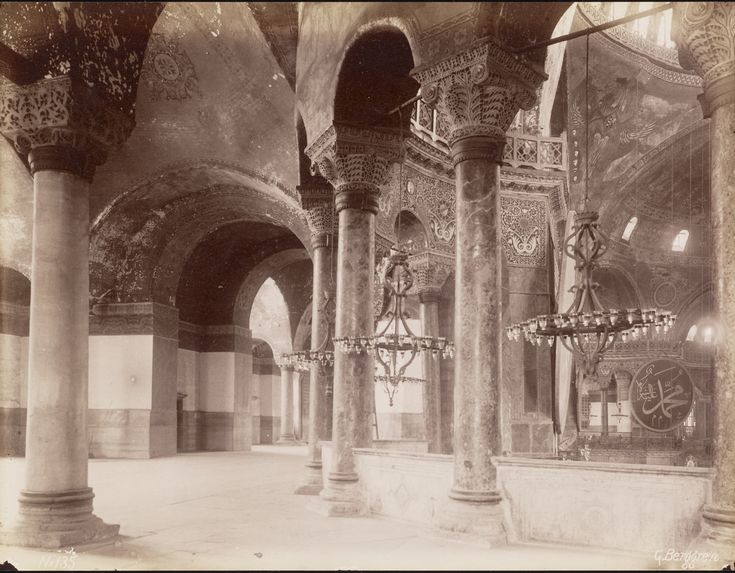 Ayasofya Üst Galeri'den / Guillaume Berggren Fotoğrafı | Eski İstanbul F...