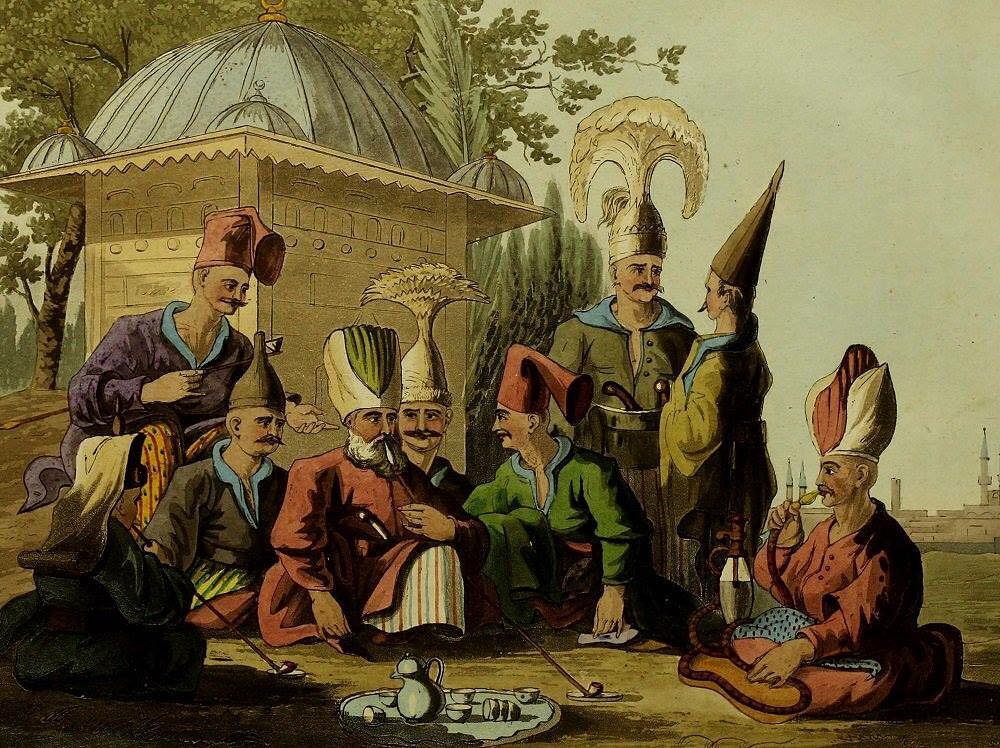 Coffee time in the Ottoman Empire, 1810's. What does your coffee time look like?...