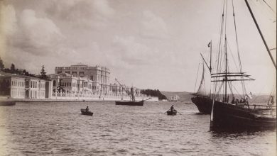 Denizden Dolmabahçe Sarayı / Sébah ve Joaillier Fotoğrafı / 1883 | Eski İs...