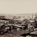 Eminönü ve Galata Köprüsü Panoraması / 1870'ler / G.Berggren Fotoğraf...