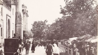 Fatih Camii Avlusu / 1880'ler / Guillaume Berggren Fotoğrafı | Eski İstan...