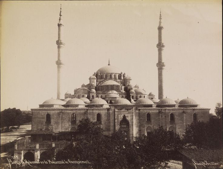 Fatih Camii / Sébah ve Joaillier Fotoğrafı / 1883 | Eski İstanbul Fotoğrafl...