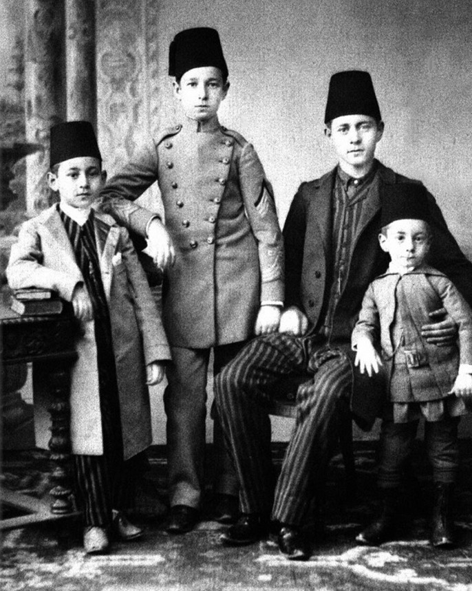 Four Brothers who Sent Their Photo along with Their Request Letter to Sultan Abd...