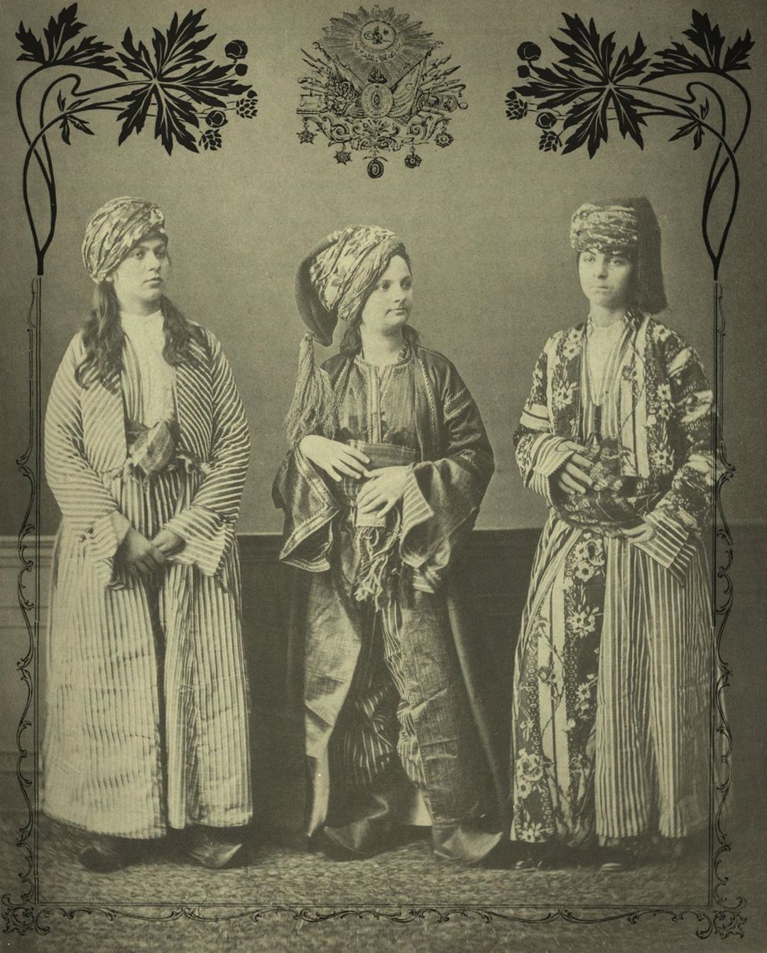 From Left; Turkish, Kurdish, Armenian Women of Sivas, 1873. Soldan; Sivaslı Türk...