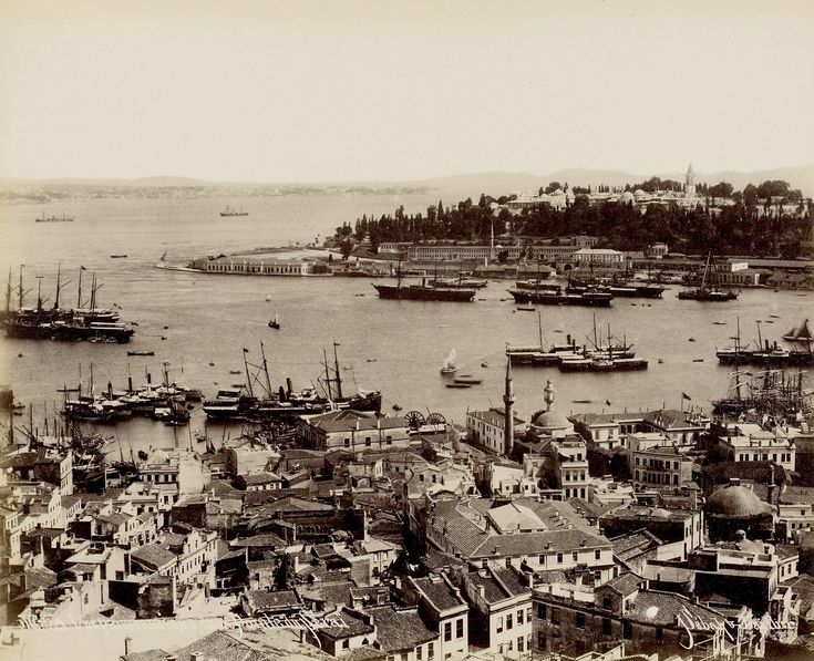 Galata Kulesi'nden Sarayburnu / Sébah ve Joaillier Fotoğrafı / 1880'l...