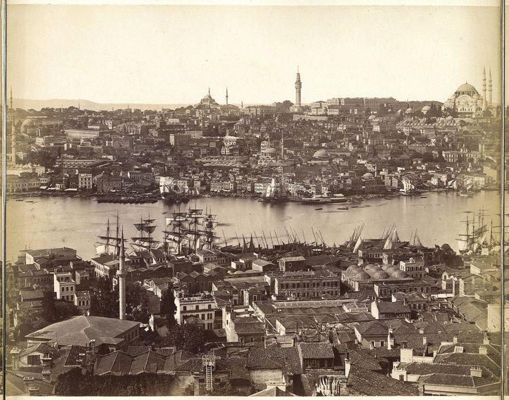 Galata Kulesi’nden Panoramik Görünüm - 6  Guillaume Berggren, 1875