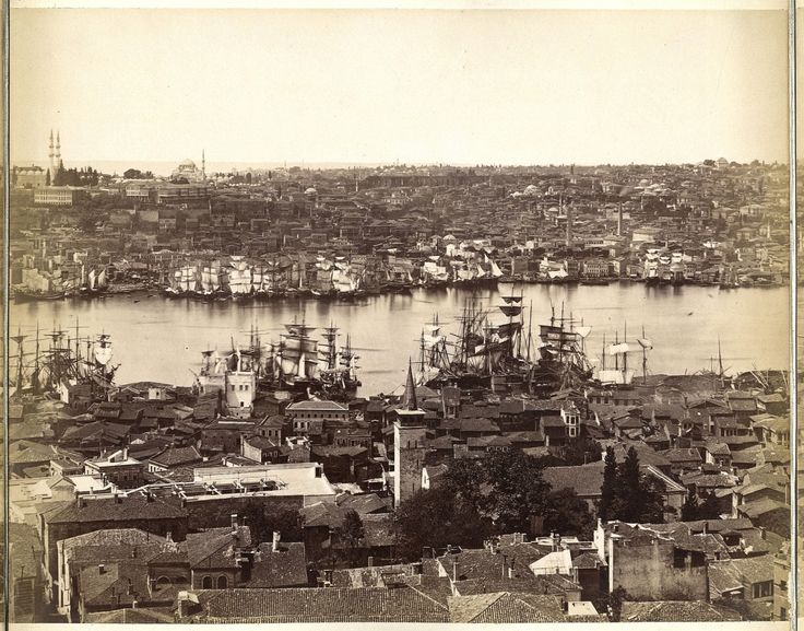 Galata Kulesi’nden Panoramik Görünüm - 7  Guillaume Berggren, 1875