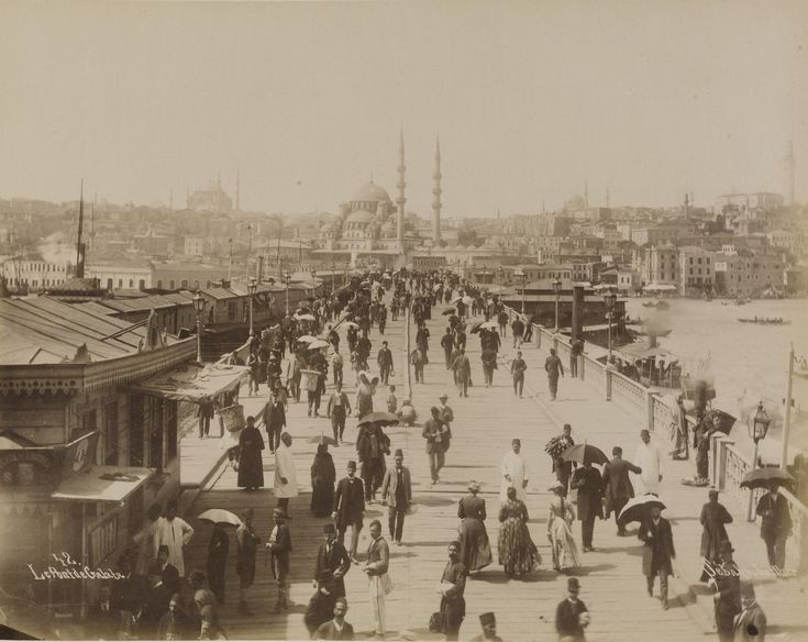 Galata Köprüsü Üzeri / Sébah ve Joaillier Fotoğrafı | Eski İstanbul Foto...