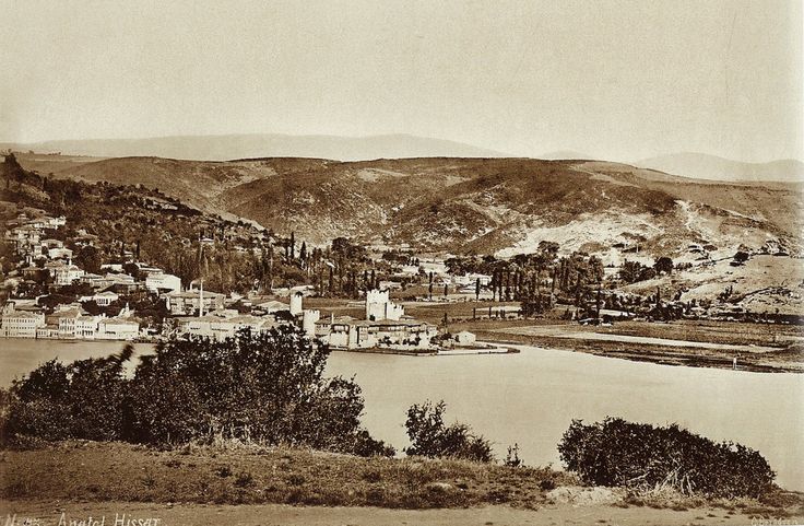 Hisarüstü’nden Anadoluhisarı / Guillaume Berggren fotoğrafı / 1870′ler