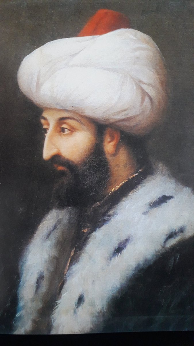 II. Abdülhamid'in saray ressamı Fausto Zonaro'nun Fatih Sultan Mehmed tablosu.