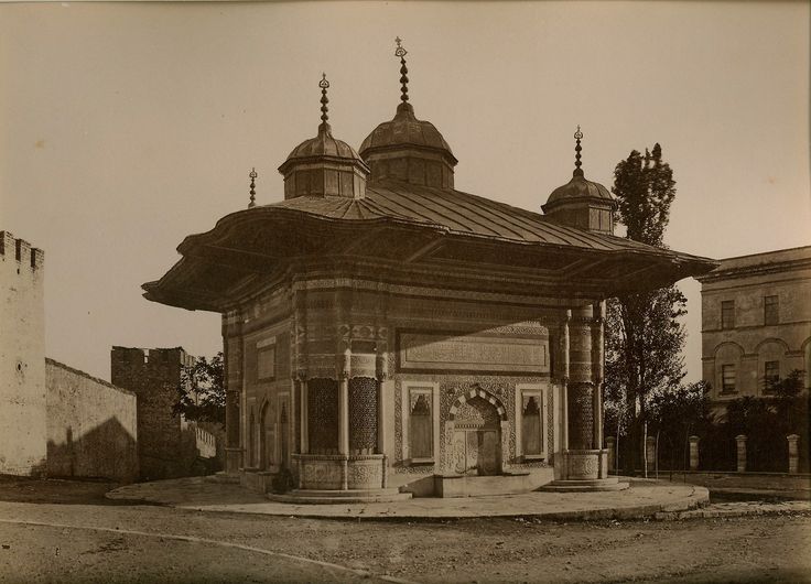 III. Ahmet Çeşmesi, 1890  Guillaume Berggren fotoğrafı