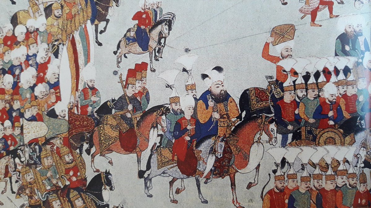 III. Mehmed, 24-26 Ekim 1596 Haçova Meydan Muharebesinde, sağında Darüssaade Ağa