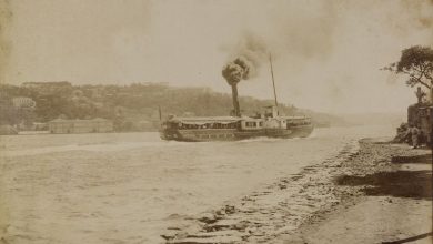 Kandilli Açıklarında Yandan Çarklı Vapur / Sébah ve Joaillier Fotoğrafı ...