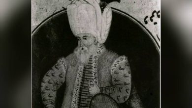 Kanunî Sultan Süleyman Han'ın minyatürü, 1800'ler.
An Ottoman miniature of Kanun...