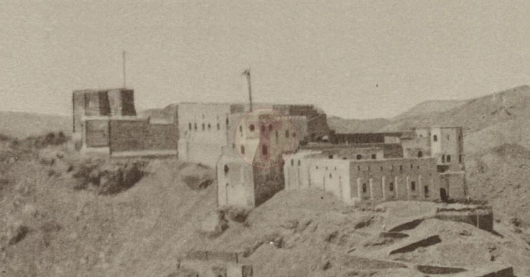 Mekke'de Osmanlı Ecyad Kalesi. Ajyad Fortress in Mecca, 1889....