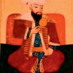 Orhan Gazi'nin elinde Kızılelma tasvir edilmesi.

[Sultan I. Ahmed Albümü, TSMK,