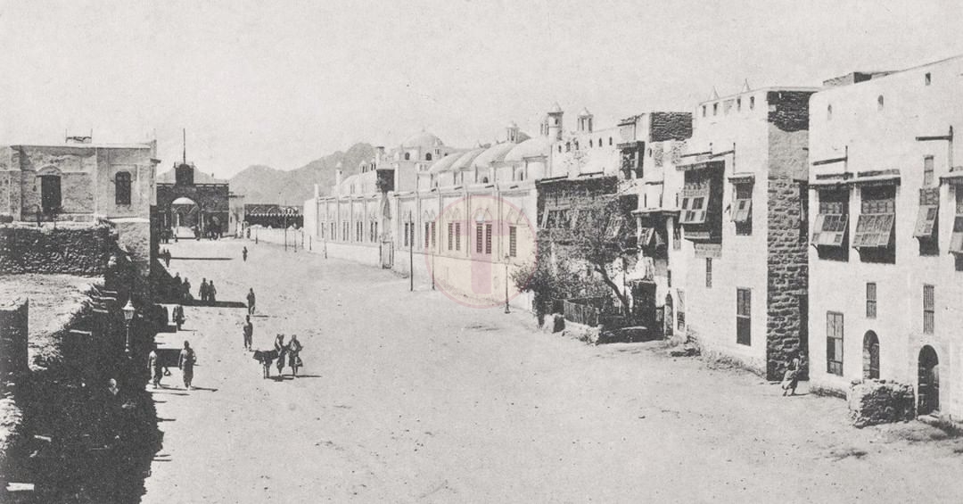 Osmanlı Dönemi Medine-i Münevvere, Amberiye kapısı, 1890'lar. Amberiya gate, Med...