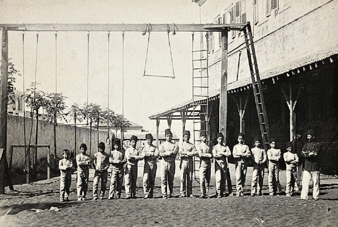 Ottoman High School Students in  Lebanon, c1900
 Mekteb-i Sultani (Lise) Talebel...