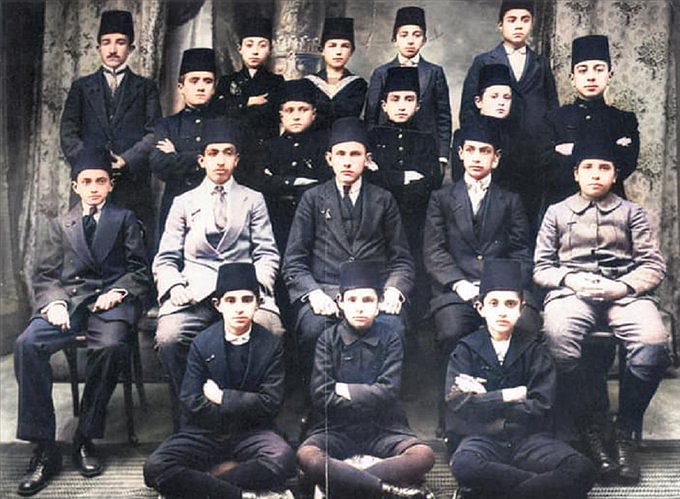 Students of the Mekteb-i Sultani High School, Istanbul, 1914
Mekteb-i Sultani Ta...