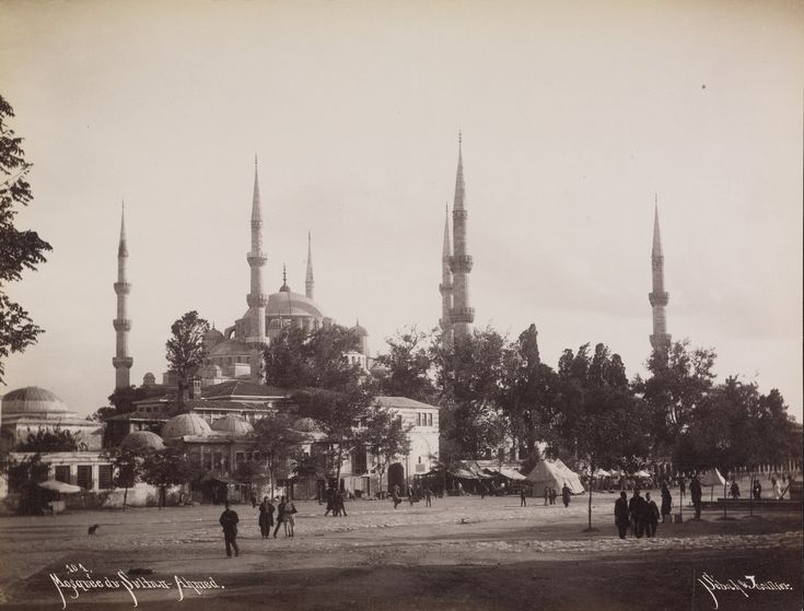 Sultan Ahmet Camii / Sébah ve Joaillier Fotoğrafı | Eski İstanbul Fotoğrafl...