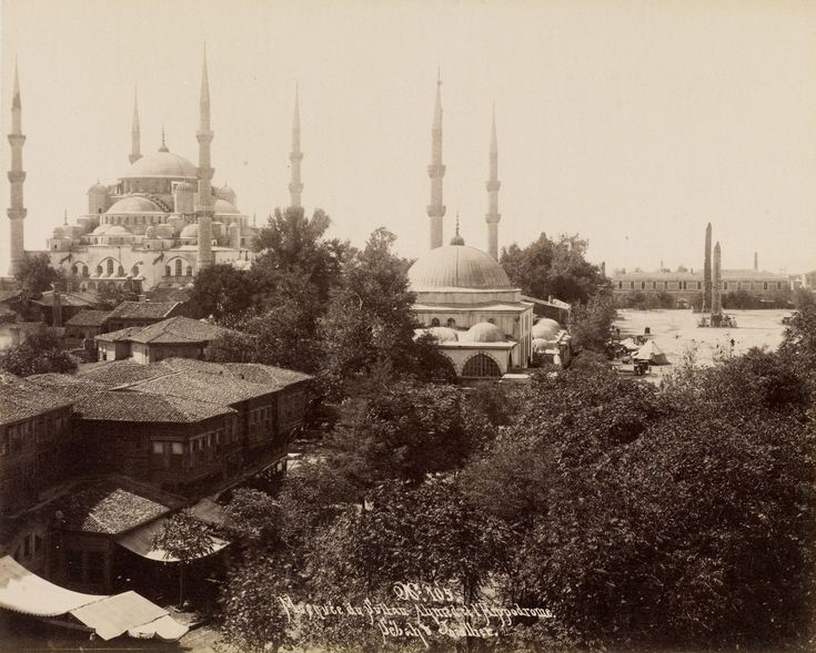 Sultan Ahmet Camii ve Hipodrom - Atmeydanı / Sébah ve Joaillier Fotoğrafı | ...