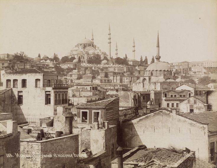 Tahtakale, Rüstem Paşa ve Süleymaniye Camileri / Sébah ve Joaillier Fotoğra...