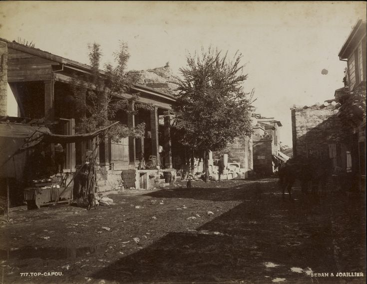 Topkapı Civarı / Sébah & Joaillier Fotoğrafı / 1890'lar | Eski İstanbu...