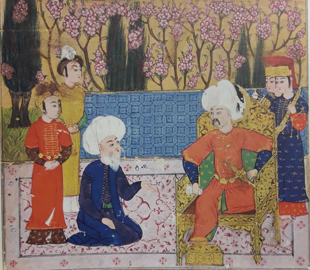 Yavuz Sultan Selim [Sağda] ve hocası Halimî Çelebi [Solda]. Kastamonulu olan Hal