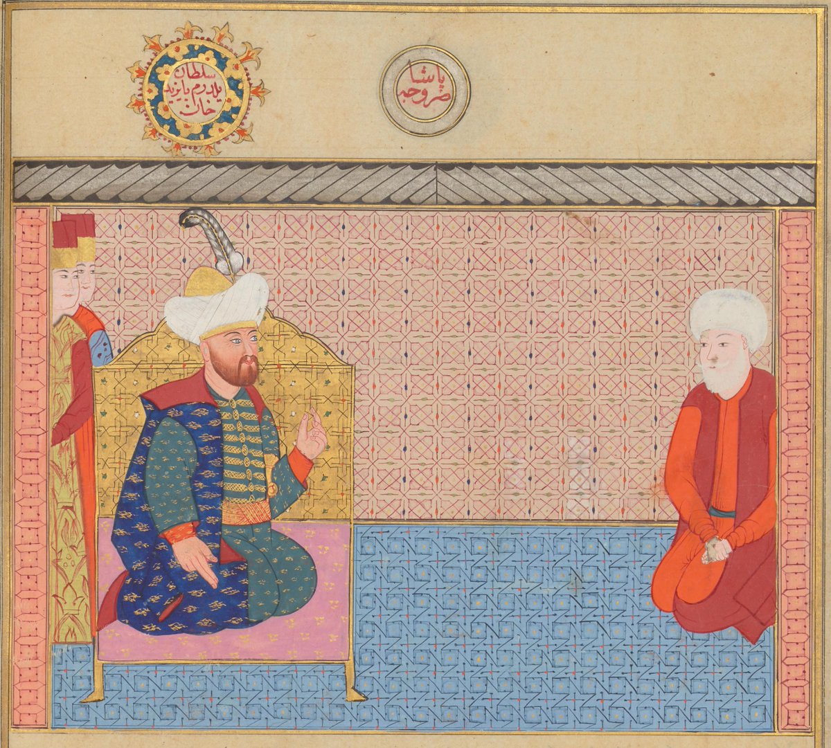 Yıldırım Bayezid ve Saruca Paşa

Zübdetü't Tevarih, Chester Beatty Library nüsha