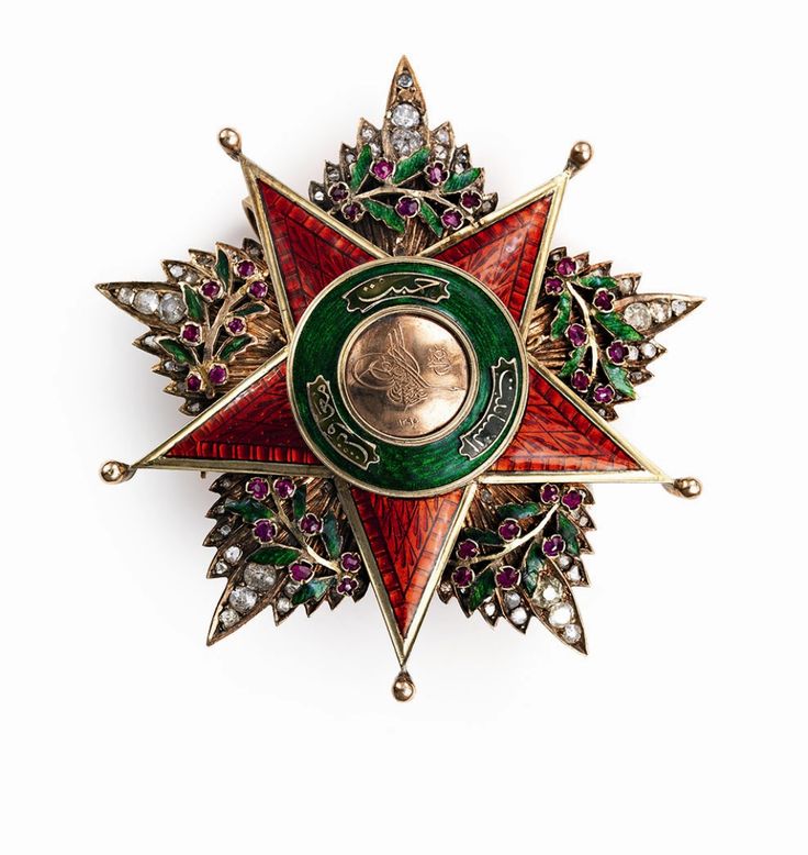 Order of Charity (Nişan-ı Şefkat) (Ottoman Empire) – First Class Star (diam...